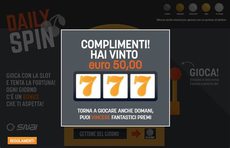 snai ruota giornaliera|Daily Spin Snai Gioca GRATIS Vinci ogni Giorno.